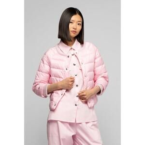 NEW MAX&MOI daloa crew neck down jacket in pastel pink